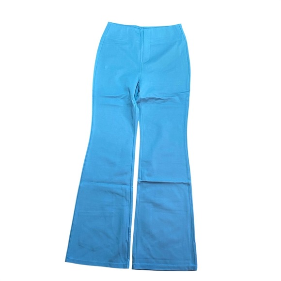 Halara NWT Flex High Waisted Back Pocket Slight Flare Work Pants Blue Medium - Picture 6 of 12